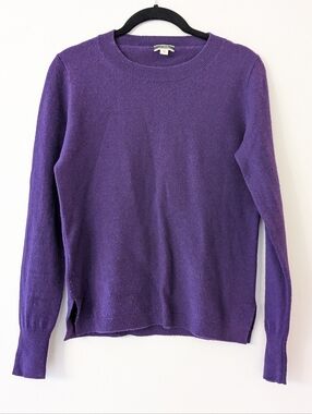 J. Crew 100% Cashmere sweater purple size Small